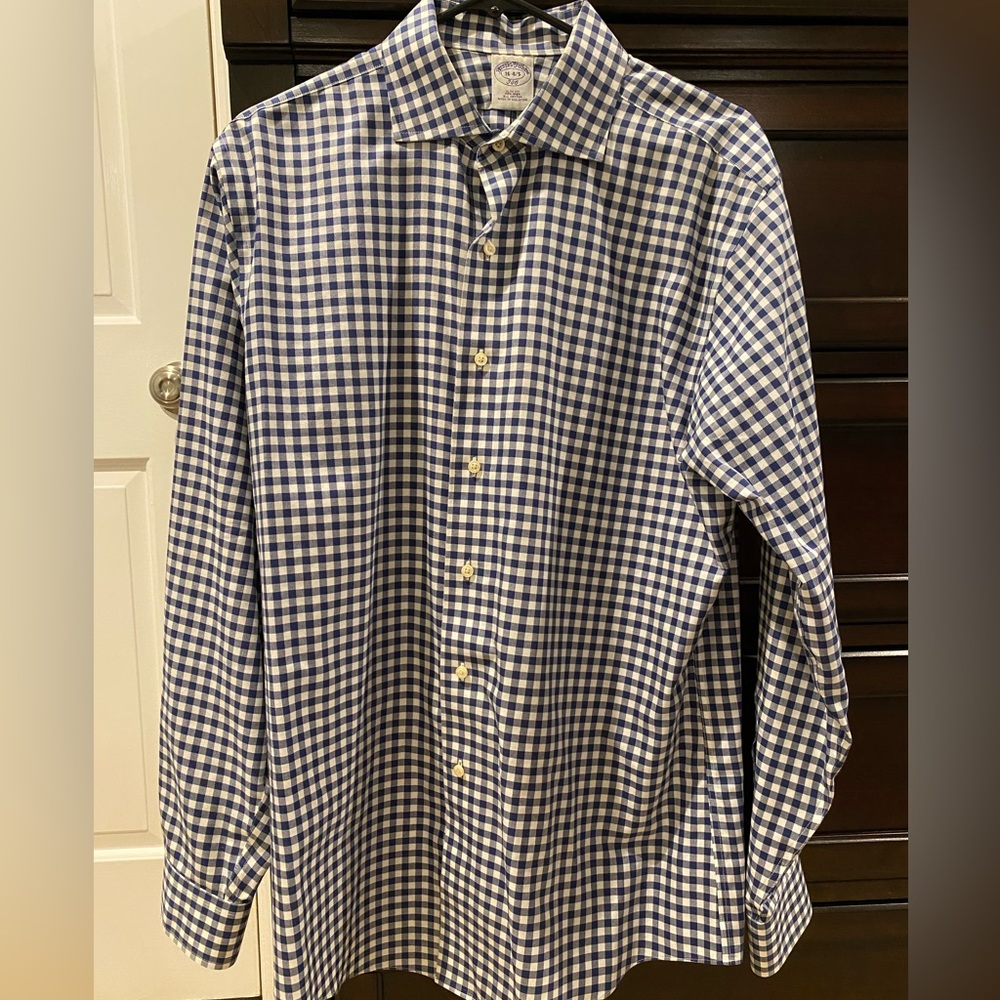Brooks Brothers Dress Shirt Slim Fit Size 16 4/5 VGUC